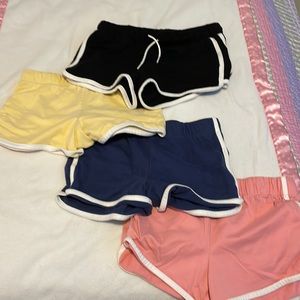 Set of four dolphin shorts